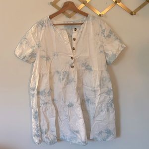 Madewell tie dye babydoll dress